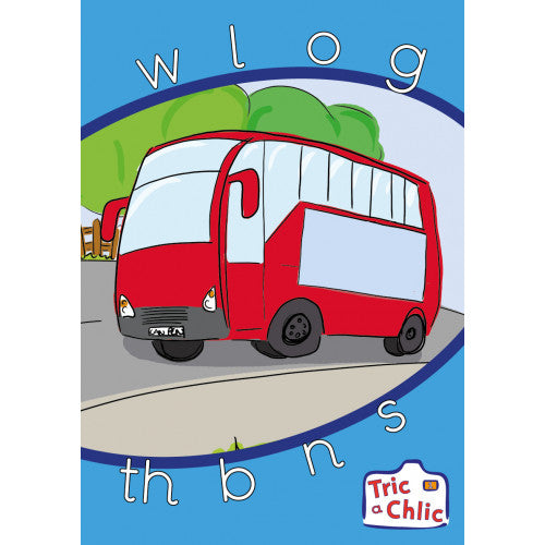 Tric a Chlic Cam 1 - 6x geiriau glas / blue words