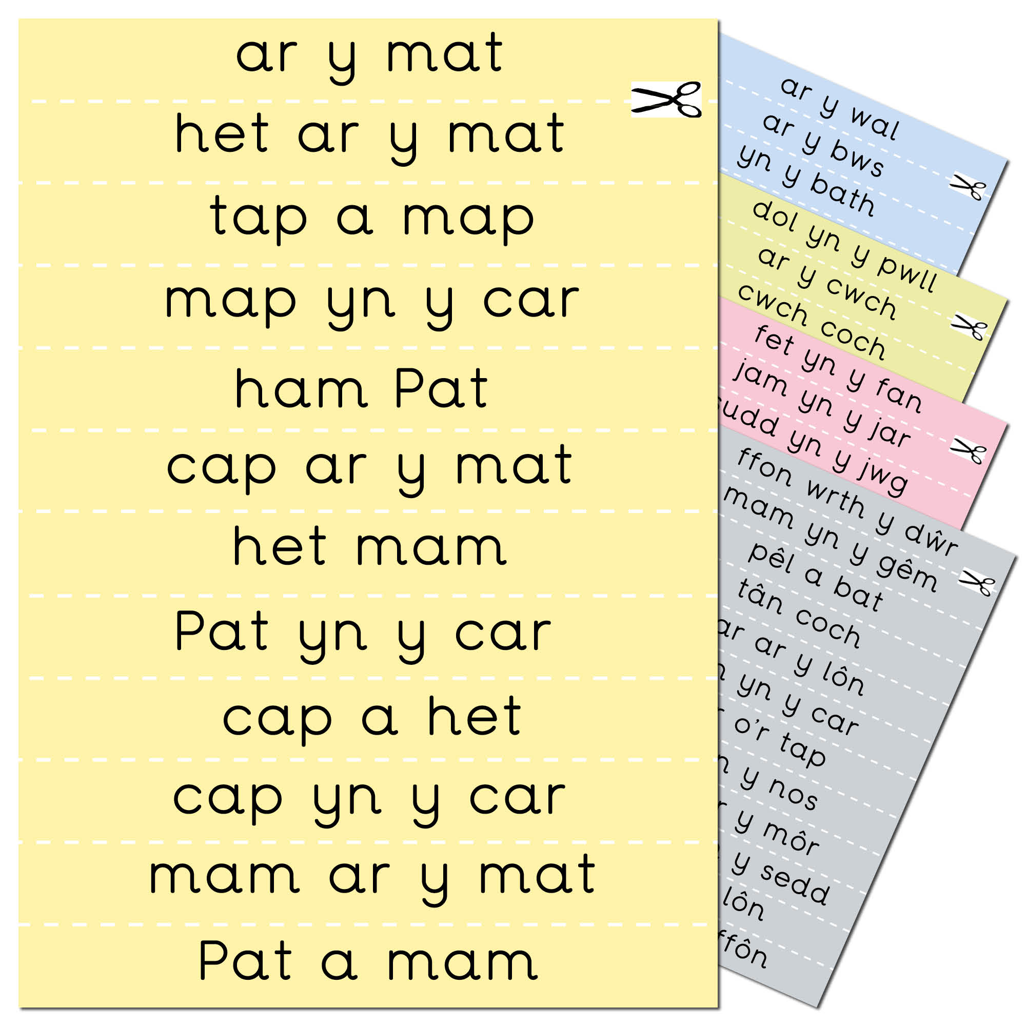 Tric a Chlic Step 1 - Reading Strips